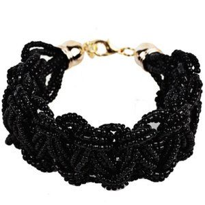 🇺🇸 3/$30 Boho Black Seed Bead Woven Bracelet
